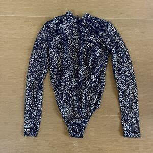 Women's Victoria's Secret Lace High Neck Long Sleeve Bodysuit